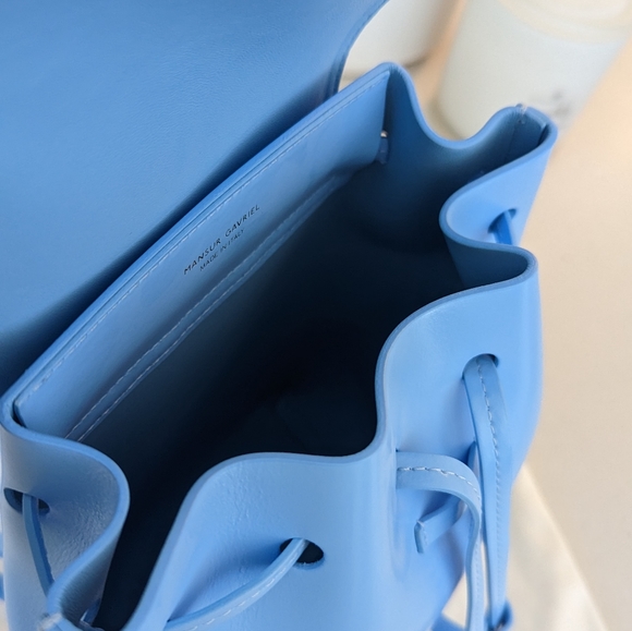 NWT MANSUR GAVRIEL Mini Lady Backpack - Sky Blue - Picture 5 of 6